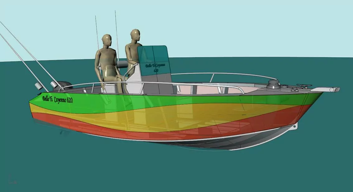Mise en chantier du « Belle Ti Cayenne 620 »